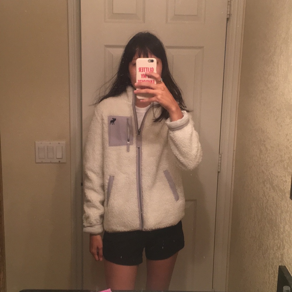 NWT Abercrombie fleece lined zip jacket - Picture 3 of 4